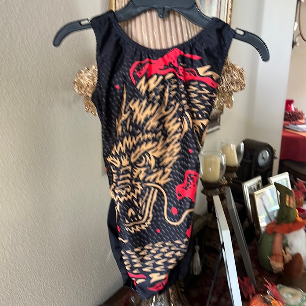 Axs gymnastics leotard excellent condition back is cut out